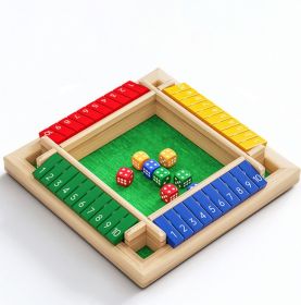 Dice Game,2-4 Player Family Wooden Board Table Math Games For Adults And Kids, 8 Dices Classics Tabletop Version Games For Classroom,Home,Party Or Pub