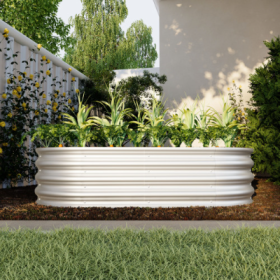 4x2x1ft Raised Garden Bed Kit, Galvanized Planter Raised Garden Beds For Outdoor For Vegetables,Flowers &Herbs, Heavy Duty, Rust-Resistant, Easy Assem