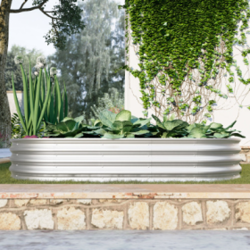 6x3x1ft Raised Garden Bed Kit, Galvanized Planter Raised Garden Beds For Outdoor For Vegetables,Flowers &Herbs, Heavy Duty, Rust-Resistant, Easy Assem