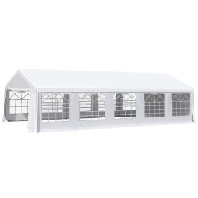 20x32 Heavy Duty Wedding Canopy Event Tent Outdoor Wedding Shelter With Removable Sidewalls Double Doors