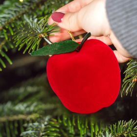 Party Christmas Red 5.5cm Christmas Tree Ornaments (Option: Half of 11cm)