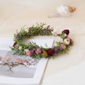 Baby Breath Crown, Dried Crown, Bride Crown, Wedding Crown, Daily Crown, Party Crown, Birthday Crown (Option: Adult)