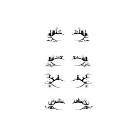 EELHOE Halloween Eyeliner Eyeliner Eyeliner Eyeliner Sticker For Horror Fashion Party Makeup Tools Bat Spider Decoration Eyeliner Eyeshadow Patch (Option: Indescribable)